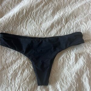 black bikini bottom
